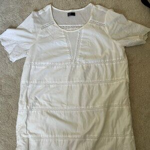 Gap Mini Cotton Dress - White